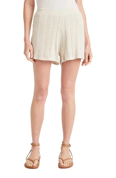 Splendid Cosette Pointelle Shorts In Natural