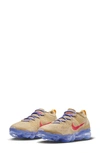 Nike Air Vapormax 2023 Flyknit Dv6840-200 Sneaker Women's 7.5 Tan Low Top Moo331 In Vanilla/ Coral/ Oatmeal