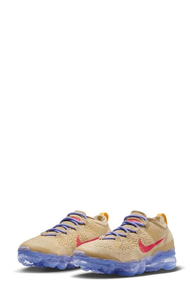 Nike Air Vapormax 2023 Flyknit Dv6840-200 Sneaker Women's 7.5 Tan Low Top Moo331 In Pale Vanilla/sea Coral