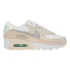Nike Air Max 90 Sneakers In Off White And Silver In Beige