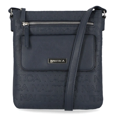 Nautica Womens Delray Key Largo Crossbody Bag In Blue