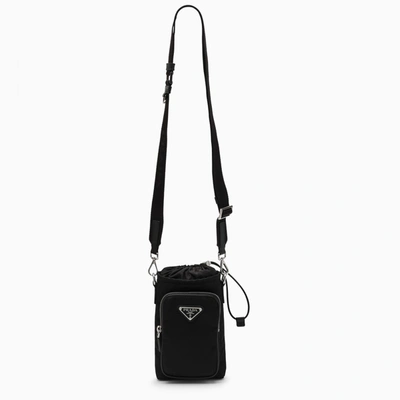 Prada Re-nylon Smartphone Case In Black