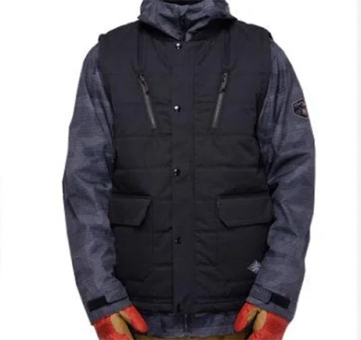 Pre-owned 686 Smarty 5 In 1 Complete Snowboard Jacket (l) Black M2w111-blk