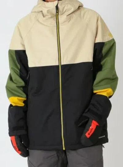 Pre-owned 686 Static Insulated Jacket (l) Putty Colorblock M1w115-puty
