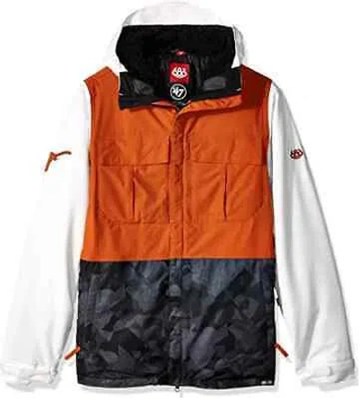 Pre-owned 686 Victory Insulated Jacket (l) Texas Orange U1w11001-txor