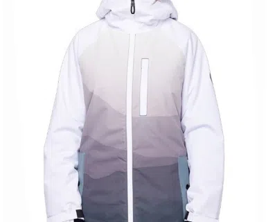 Pre-owned 686 Women Dream Insulated Jacket (s) White Mountain Sunset M2w310-wht