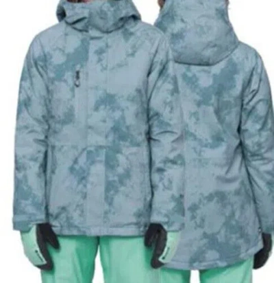 Pre-owned 686 Women Gore Tex Willow Insulated Jacket (s) Steel Blue Dazed M2w302-sbdz