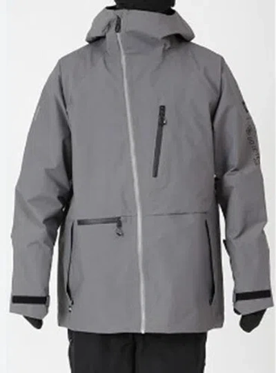 Pre-owned 686 Woodland Insulated Jacket (l) Rhino Grey M2w114-rngr In Gray