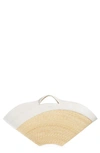 Alaïa Khaima Large Basket Top-handle Bag In 030 Ivoire