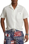 Polo Ralph Lauren Classic Fit Short Sleeve Oxford Shirt In White