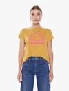 Mother The Sinful Crewneck Tee In Yellow