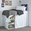 Nautica Solid White Twin Xl Dorm Bedskirt In Multi