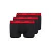 Hugo Boss Three-pack Of Logo-waistband Trunks In Stretch Cotton In Black
