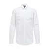 Hugo Boss Basic Solid Slim Fit Dress Shirt In White