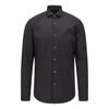Hugo Boss Slim-fit Shirt In Easy-iron Cotton-blend Poplin In Black
