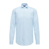 Hugo Boss Slim-fit Shirt In Easy-iron Cotton Poplin In Blue