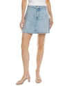 Triarchy Ms. Stone High Rise Cut-out Denim Skirt In Blue