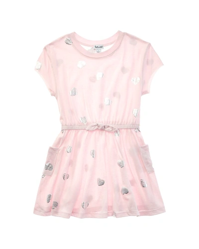 Splendid Kids' Little Girl's & Girl's Scattered Heart Dress In Pink