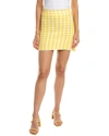 Avantlook Houndstooth Skirt In Yellow