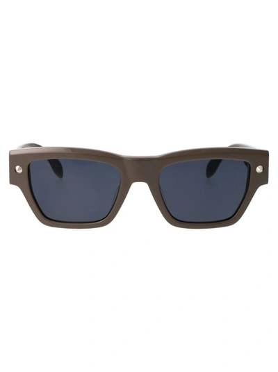 Alexander Mcqueen Sunglasses In 003 Brown Brown Blue