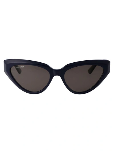 Balenciaga Sunglasses In 004 Blue Blue Grey