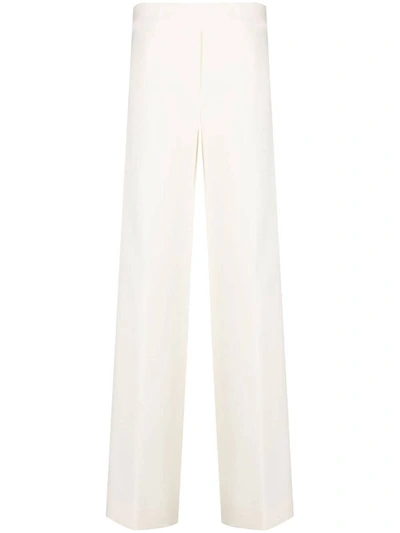 D-exterior Wide-leg Tailored Trousers In Beige