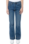 Zadig & Voltaire Vincente Flare Leg Jeans In Medium Blue