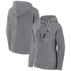 Fanatics Branded Heather Gray Los Angeles Kings Script Favorite Pullover Hoodie In Heather Gray