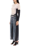 Y/project White & Navy Jean Paul Gaultier Edition Trompe L'oeil Maxi Dress