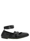 STUART WEITZMAN MAVERICK BALLET FLATS FLAT SHOES BLACK