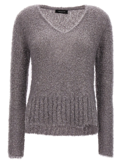 Fabiana Filippi Micro Sequin Sweater In Grey