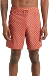 Fair Harbor The Ozone Swim Trunks In Retro Geo