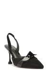 Alexandre Birman 85mm Clarita Suede Slingback Pumps In Black