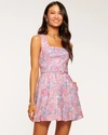 Ramy Brook Jacq Belted Mini Dress In Pink Sequin