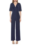 ALEXIA ADMOR IVY BUBBLE SLEEVE JUMPSUIT