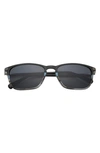 Ted Baker 55mm Polarized Rectangular Sunglasses In Slate