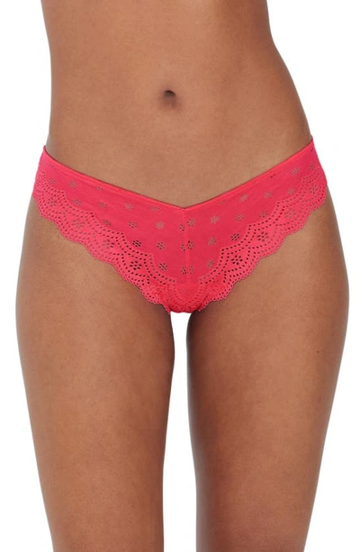 Skarlett Blue Smitten High Cut Chikini In Hot Pink