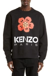 KENZO KENZO BOKE FLOWER STRETCH COTTON GRAPHIC SWEATSHIRT