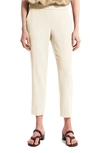 Theory Treeca Slim-leg Pull-on Pants In Rice