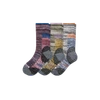 Bombas Hiking Performance Calf Sock 3-pack In Ecru Coral Mix