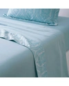 Yves Delorme Nil Bleu Flat Sheet In Multi