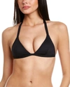 Melissa Odabash Tortola Ribbed Bikini Top In Black