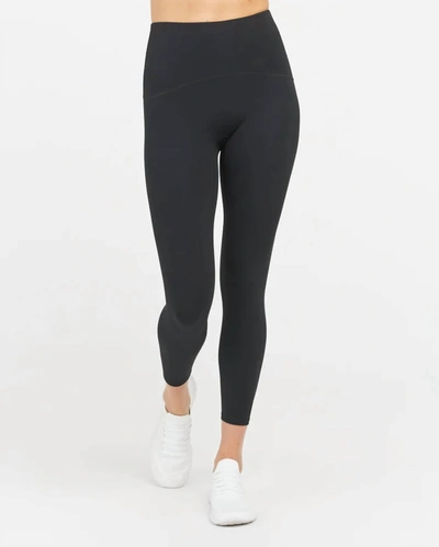 Spanx Womens Black Booty Boost High-rise Stretch-jersey Leggings Xs
