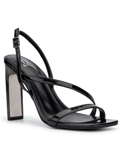 New York And Company Women's Lory Asymmetrical Heel Sandals Women's Shoes In Black