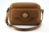 VERSACE VERSACE BROWN CALF LEATHER CAMERA SHOULDER WOMEN'S BAG