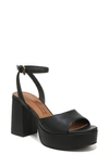 Zodiac Priya Ankle Strap Platform Sandal In Black
