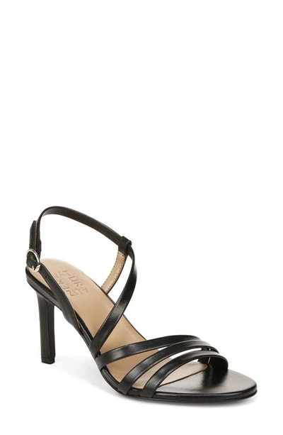 Naturalizer Kimberly Strappy Sandals In Black Leather