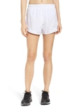 Nike Dri-fit Tempo Running Shorts In White/ White/ White/ Wolf Grey