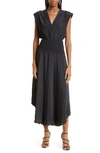 RAMY BROOK PRESLIE SMOCKED WAIST MAXI DRESS