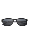 Ted Baker 58mm Polarized Rectangular Sunglasses In Black